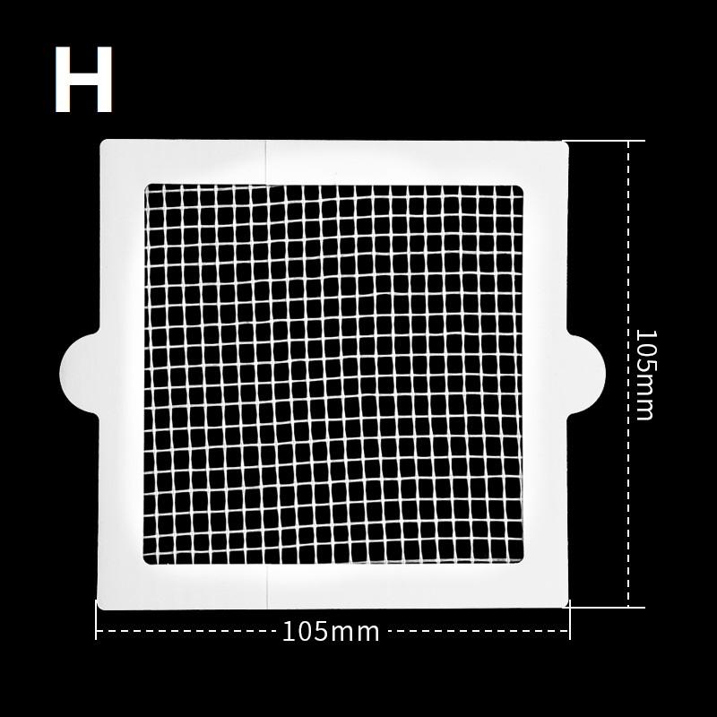 10 stycken Golvbrunnsplåster Engångs Anti-igensättningsfilterplåster Badrumsavlopp Hårfångare Köks- och Badrumsinstrument för Igenklistring
