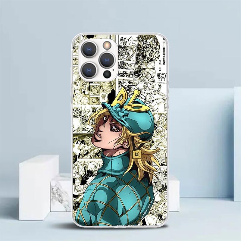 JoJo Adventure Dio Diego Brando Soft Cover for iPhone 16 17 Air 15 14 Pro Max 16E Phone Case 13 Mini 12 11 7 SE 8 Print Pattern