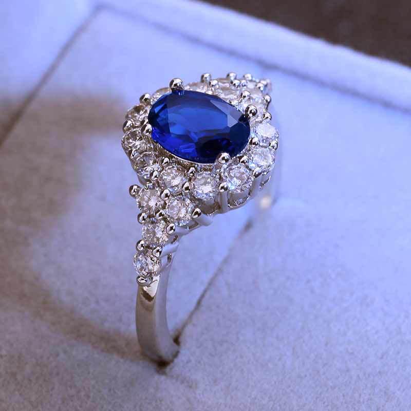 Lindon Classic Ring For Women With Round Shape Zircon Wedding Party Gift  Size 6-10