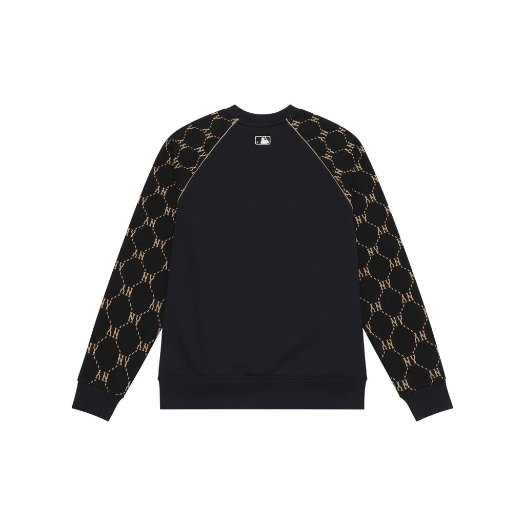 MLB MONOGRAM 24FW Crew Neck Sweatshirt Unisex Black 3AMTM1244-50BKS