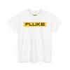 Fluke Logo Tee | White Graphic T-Shirt and Kids Tshirt