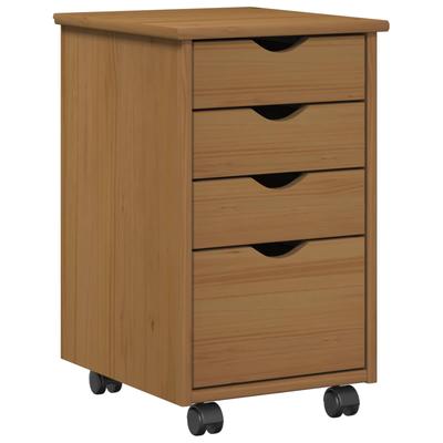Mobiler Aufbewahrungsschrank MOSS Honigbraun 34 x 39 x 56 cm