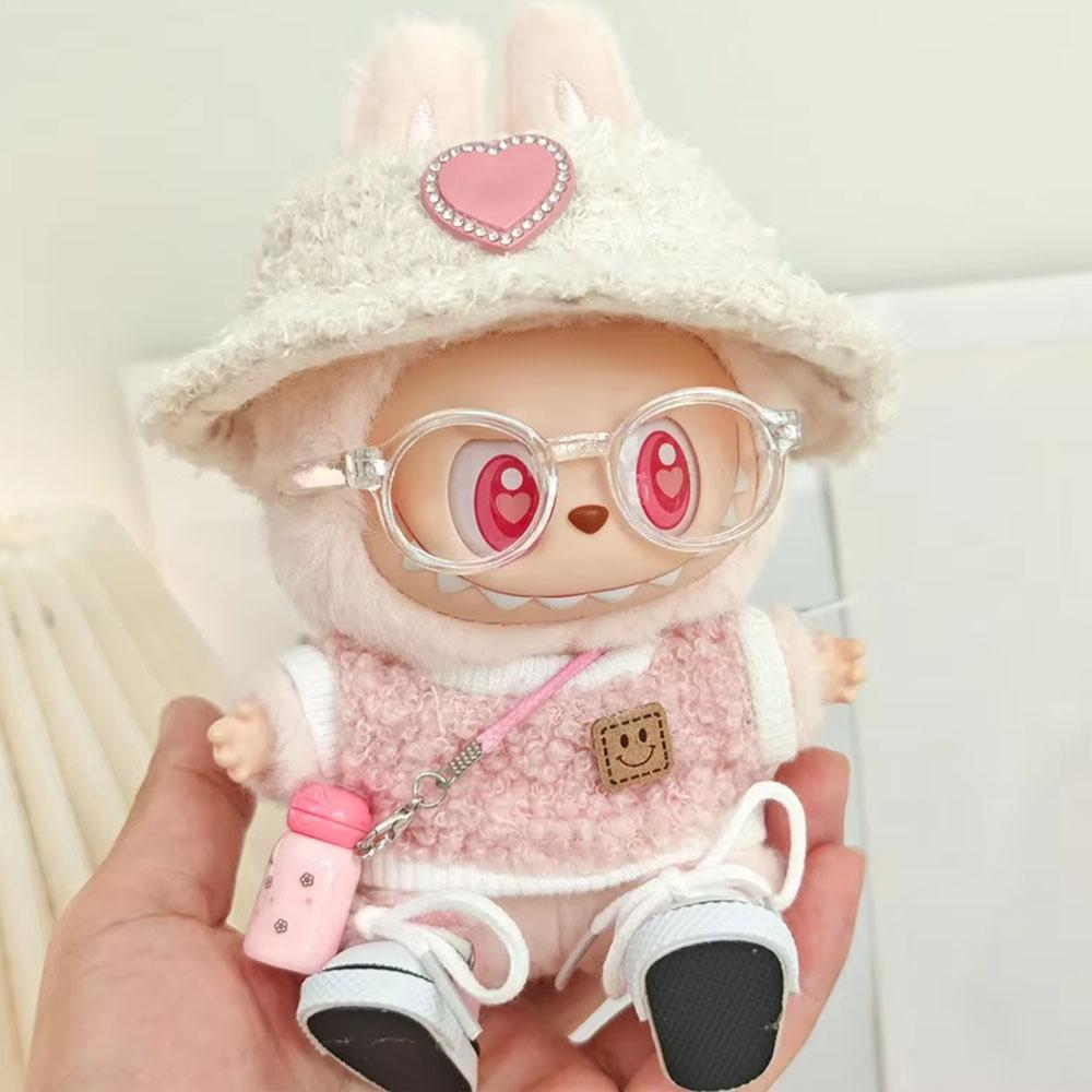 

Милий одяг для ляльки 17 см Labubu, вбрання, аксесуари, класичний набір сукні V2, міні-одяг для ляльки, подарунок для дівчинки, дитини, Labubu Ropa no doll