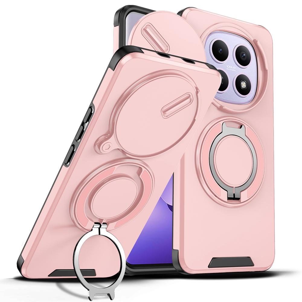 For Xiaomi Redmi Note 15 4G Case Armor For Magsafe Magnetic Wireless Charge Case For Redmy Note15 Ring Holder Slide Lens Cover