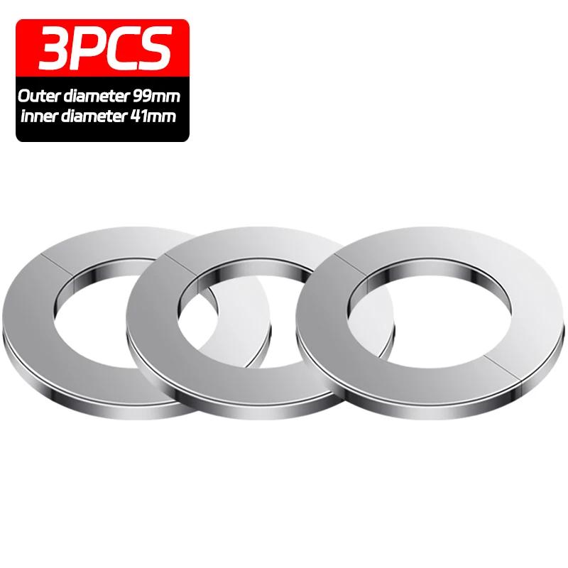 6/1PCS Self-Adhesive Stainless Steel Faucet Decorative Cover Shower Chrome Finish Water Pipe Wall Covers Bathroom Accessories