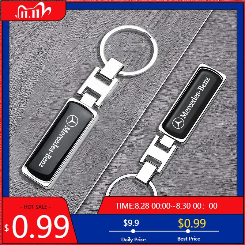 GLC GLB New Style Car Badge Keychain Creative Pendant Keyring For Mercedes Benz AMG W203 W206 W220 W205 W211 W212 W201 W210 W10