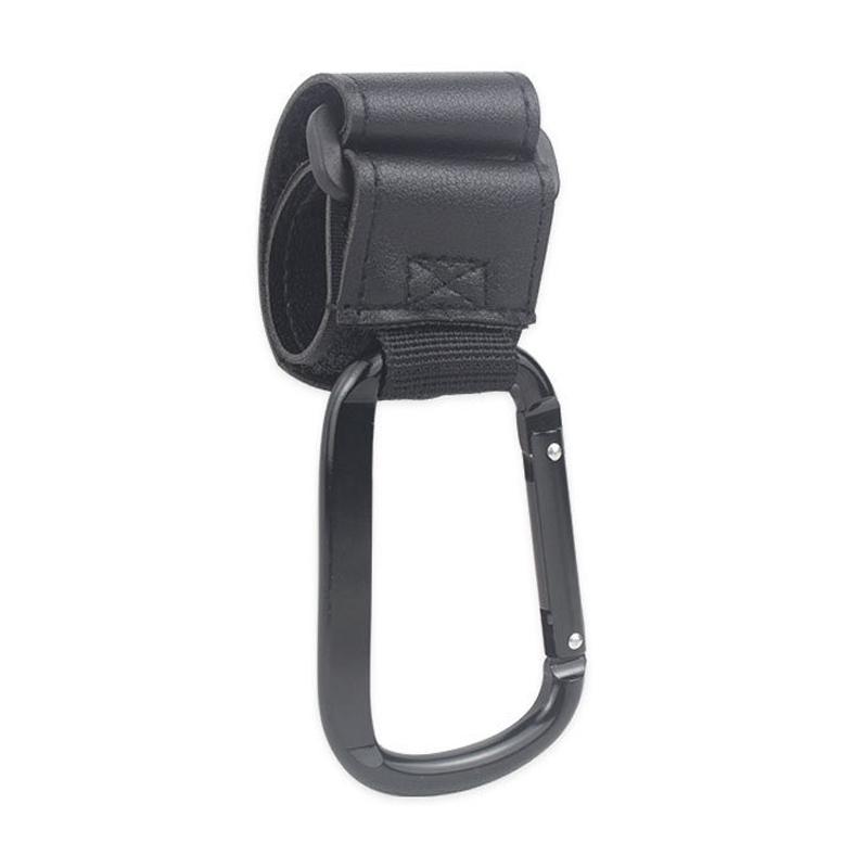1/2pcs PU Leather Baby Stroller Hooks Pram Cart Organizer 360 Degree Rotatable Hook Stroller Accessories WNGG02