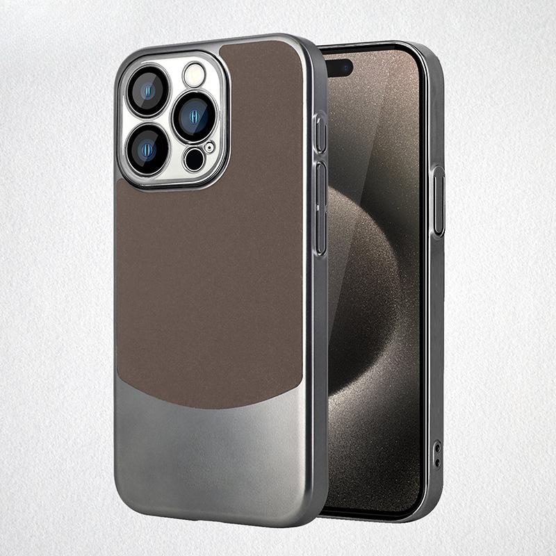 12 Sets of Business Shock-resistant IPhone14/13 with Double Pigment Leather for Apple 15ProMax Phone Cases