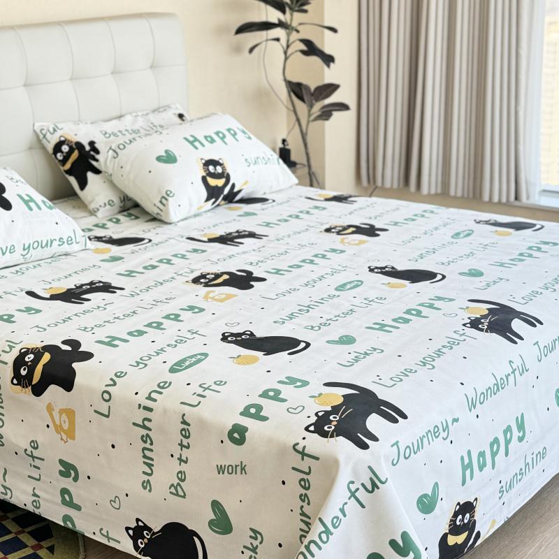 

Yamashita Hisana Cotton Linen Summer Mat Set - 3-Piece, Soft, No Pilling, Machine Washable 1.8m bed set: 230*240 + 2 pillowcases