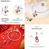 Copper Metal God Of Wealth Lion Dance Firecrackers Chinese Blessing Charm Bead Components Bead Components Compatible With Authentic Original