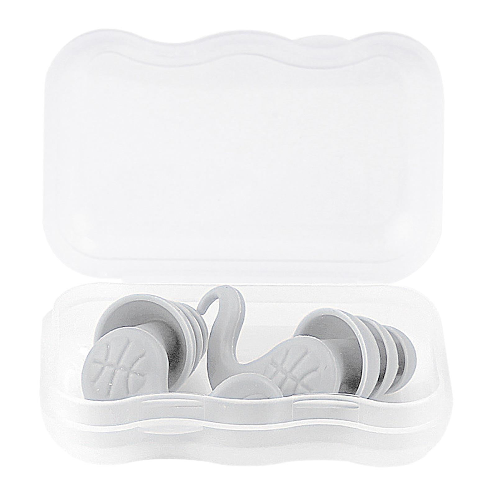 

Swim Earplugs Prevent Swimmer s Silicone for Diving Pool Surfing серый