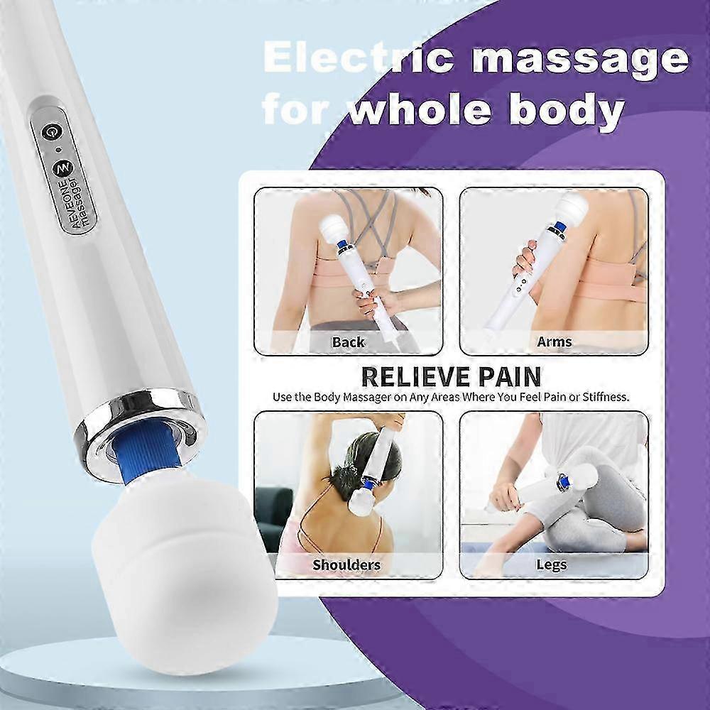 2026 Suitable Wand Massager - Relaxation Corded Massage Wand - Back Neck Muscle Tension Vibration Stress Relief(1pcs-white)_Lucky_B