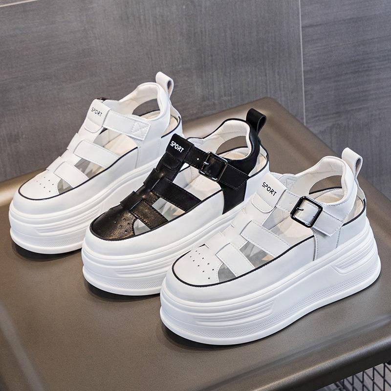 Muffin Platform Sandals Women's Summer Outer Wear New Fashionable Versatile Inner Height Increase Casual Sports Women's Shoes