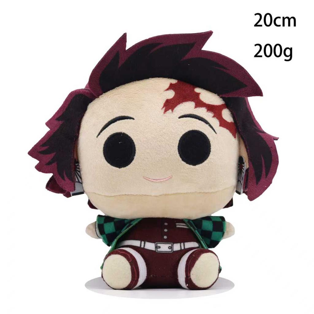 New 20cm Demon Slayer Cartoon Plush Toys Ghost Slayer Kamado Tanjirou Kamado Nezuko Kochou Figure Stuffed Doll Children's gifts