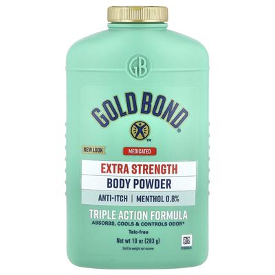 Medicated, Body Powder, Triple Action Formula, Extra Strength, 10 Oz (283 G)