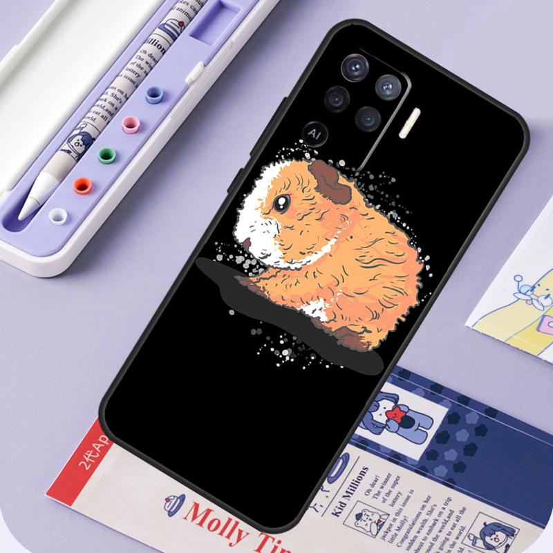 Funny Guinea Pig For Oppo A40 A60 A80 A94 A74 A54 A15 A18 A38 A58 A78 A98 A16 A76 A96 A57 A17 A77 A5 Pro Case