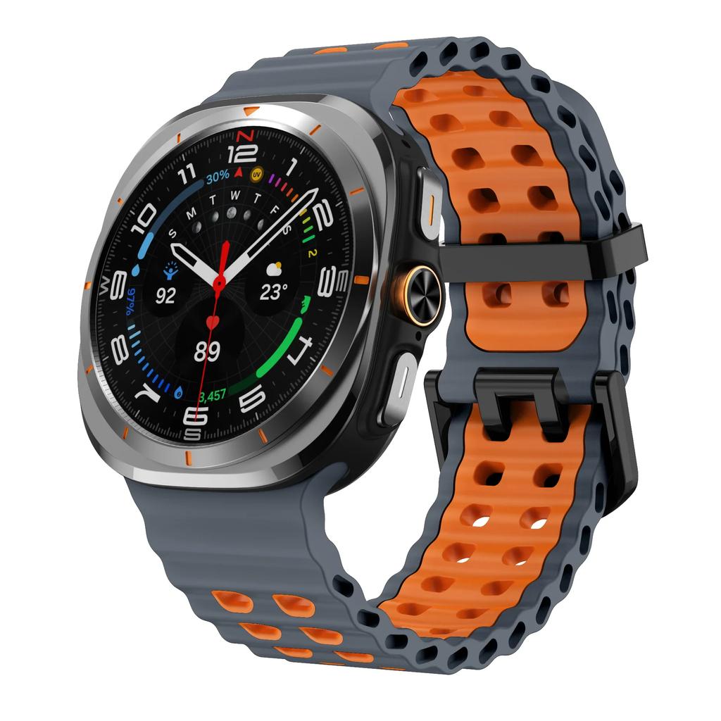 Bracelet Compatible For Samsung Galaxy Ultra 47mm Soft Breathable Two-Color Watchstraps for Samsung Galaxy Ultra 47mm Watchband