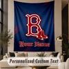 Custom Text Tapestry Boston Red Sox Print Wall Tapestry Indoor Living Room Wall Decor