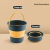 1Pc/Foldable Bucket Portable Household Plastic Foot Bath Basin with Side Handle Deep Bucket Foot Soaking Tub
