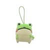 Morisaka Global Petamon Mascot Frog Light Green 5.5 X 2.5 X 6.5cm Animal Frog Strap Charm Cute Plushie Outing Nuitori Bag or Backpack PETA-0015