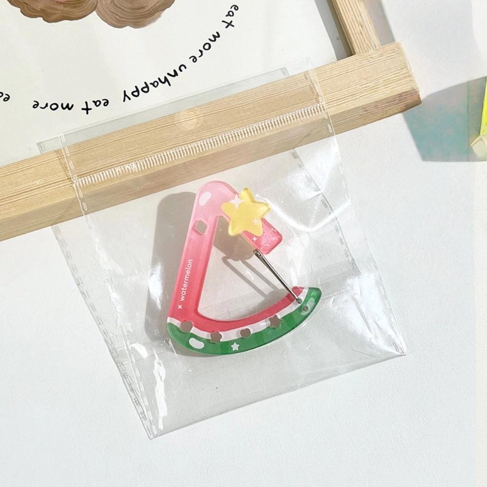 Fashion INS Style Fruit Carabiner Acrylic Summer Style Backpack Hanging Buckle Apple Pineapple Keychain Decorative Accessories