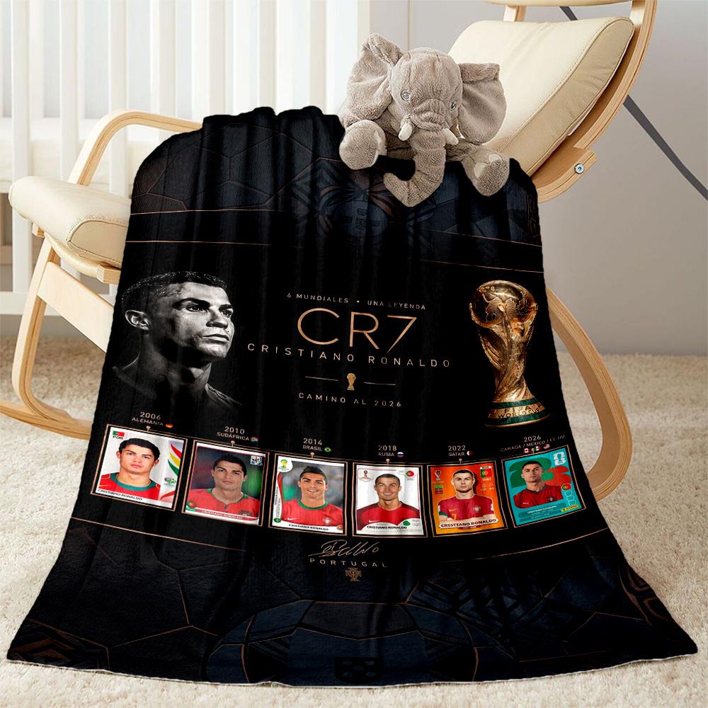 Cristiano Ronaldo 126 Blanket Ultra-Soft Great for Couch Livingroom Chair Four Seasons Multipurpose Playful Design