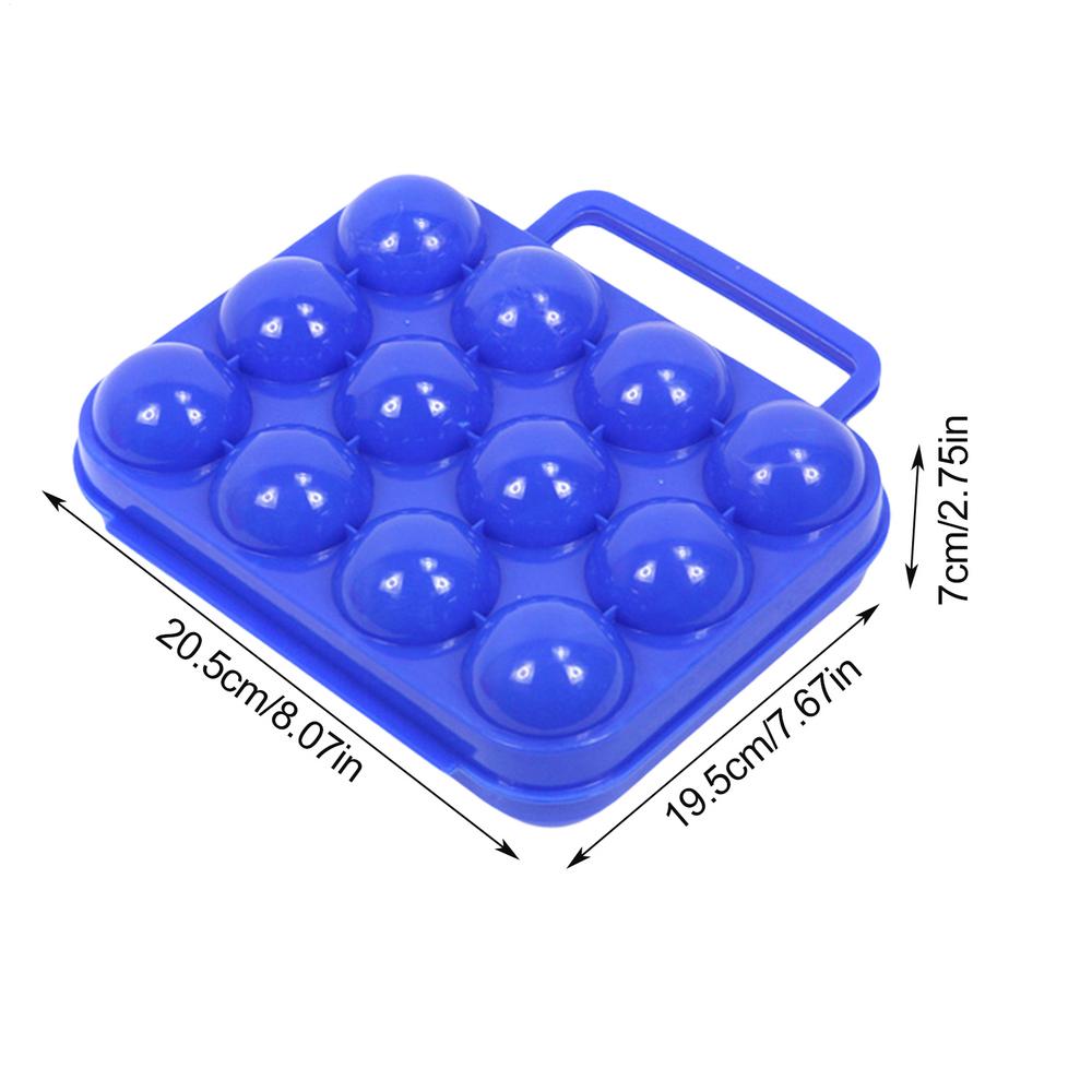 Camping Egg Container Reusable Camping Egg Box Reusable Grid Packaging Food Carrier Keeper For Refrigerator Easter Farm