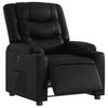Electric Recliner Chair Black Faux Leather