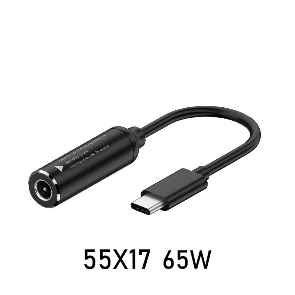 PD Output DC To Type-C Charging Cable PD 65W DC Female To Type-C Male  Charging Mobile Phones