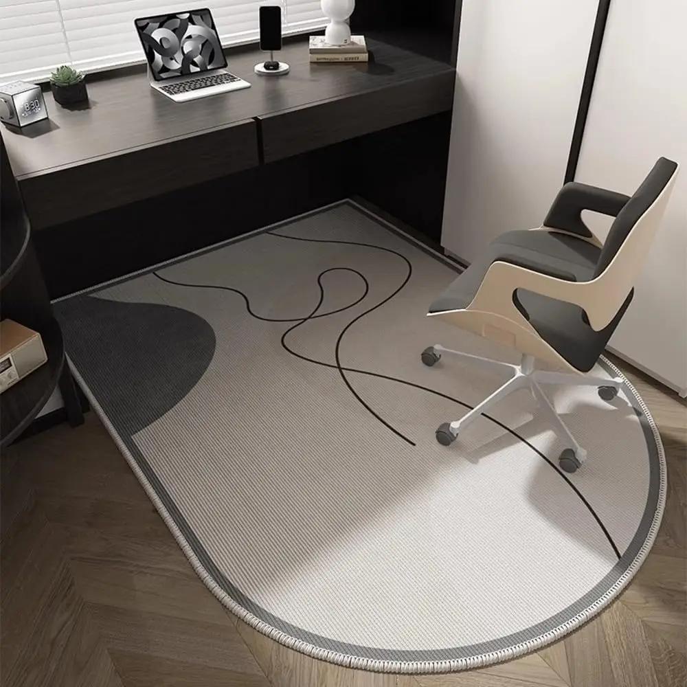 Luxury-Style Minimalist Arched Carpet - Durable For Bookshelves, Office Floor Mats, Chair Protection Pads - Home Decor