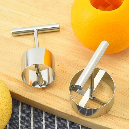 Fruit Core Puller Anti-slip Cozy Grip Food Grade Stainless Steel Fruit Corer Punching Silver Color Peach Pear Core Remover Tool Kitchen Gadgets
