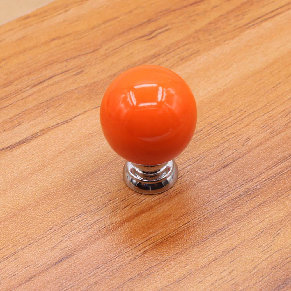 

Винтажные керамические дверные ручки, ящик, шкаф, кухонная ручка оранжевый