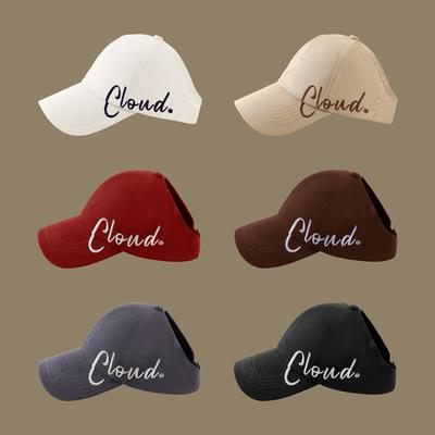 Gorra de béisbol con coleta alta para mujer, protección solar de verano, sombrero para el sol, sombrero para el sol, ala ampliada y ensanchada, gorra de visera con parte superior abierta