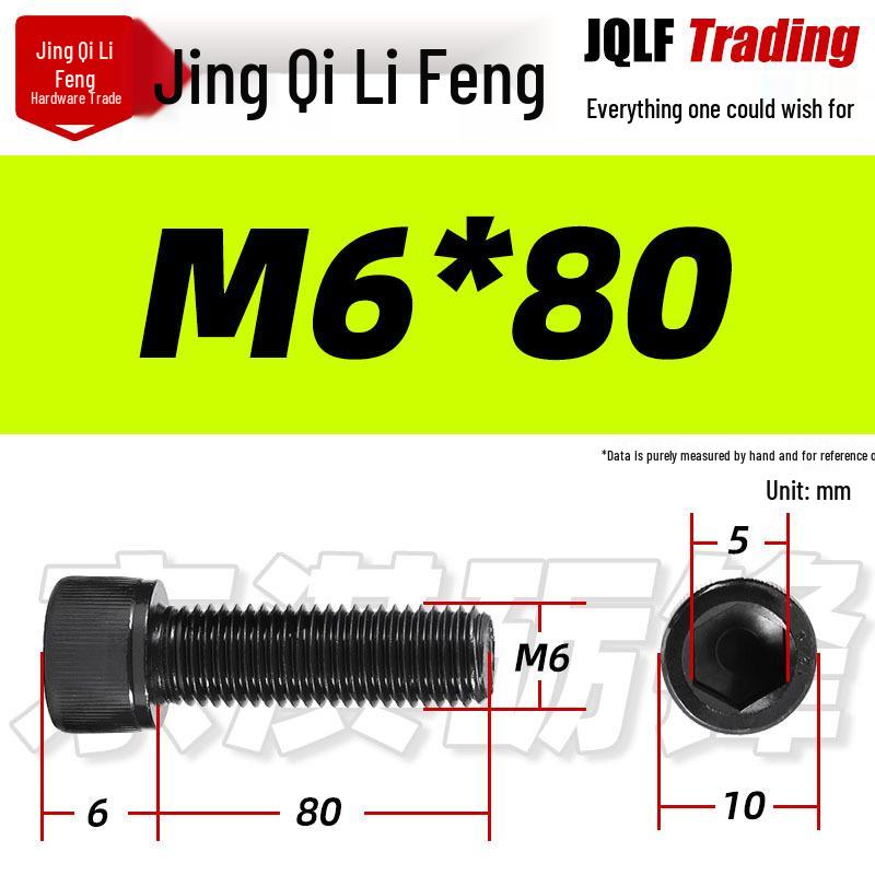 Grade 12.9 Full Thread Hex Socket Head Cap Screws - M3-M14 Black Cylindrical Bolts for Maker Accessories