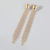 Diamond-Encrusted Long Fringed Earrings, Fashionable Super-Flash Temperament Earrings, Niche Light Luxury Earrings.
