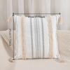 Cotton Yarn Jacquard Tufted Tassel Throw Pillow Cover Office Waist Cushion Home Sofa Bedside Cushion