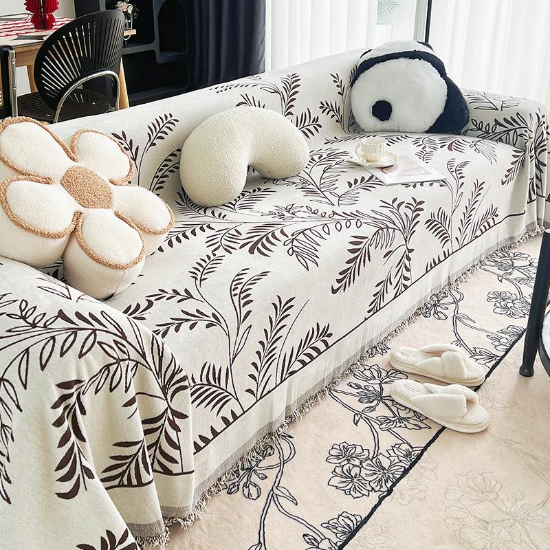 High-Grade Chenille Sofa Towel Full Cover Cloth Four Seasons Universal Cushion Cat's Paw Stain-Resistant Non-Slip Cover Blanket
