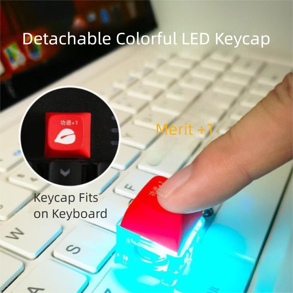 Relaxing DIY Keyboard Fidget Keychain Keys Button Keycap Clicker Pass The Time Relief Stress Finger Keyboard Caps