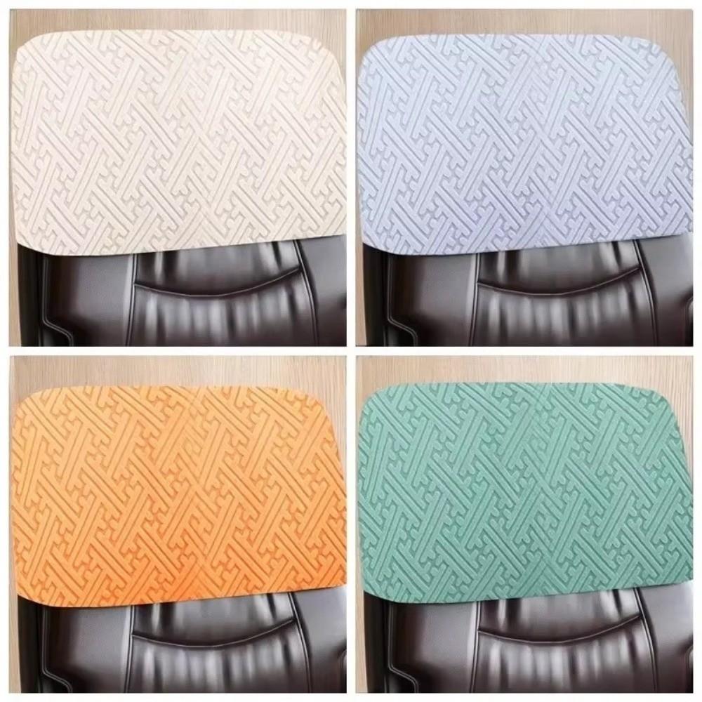 Solid Color Backrest Slipcover Dustproof Office Chair Backrest Cover Chair Back Protection