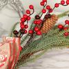 Horseshoe Christmas Wreath with Berries & Bells