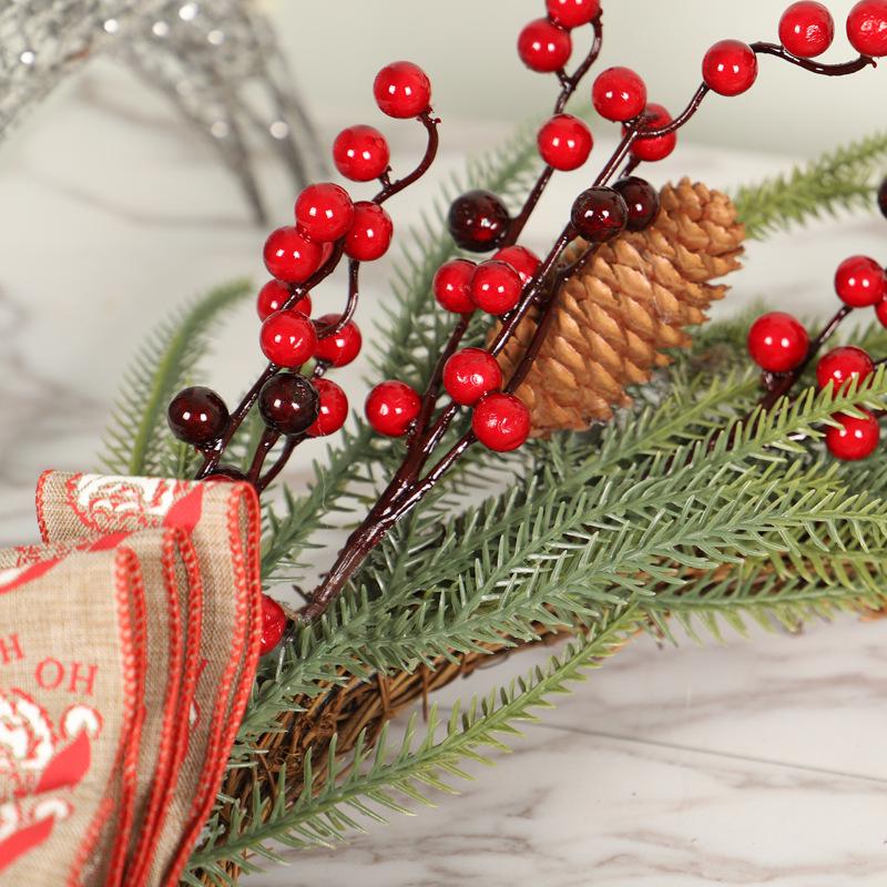 Horseshoe Christmas Wreath with Berries & Bells