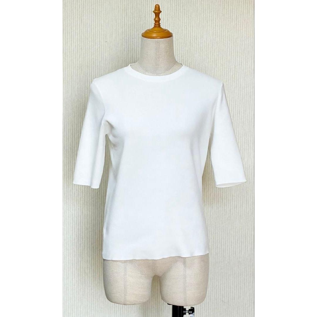 Jena Rayon Poly 16G Knit TEE White