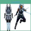 Star Wars Clone Wars Ahsoka Tano Cosplay Attire With Flexible Material For Game Events