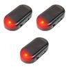 1-5PCS Car Fake Security Light Solar Powered Simulated Dummy Alarm Anti-Theft Wireless Warning Lamp LED Flashing Imitation Lamp