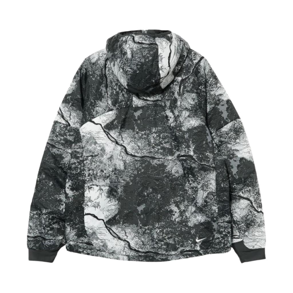 Nike ACG Therma-FIT Full Print Casual Hooded Zip-Up Long Sleeve Jacket Men Jackets Black FN7114-060