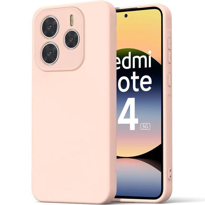 Coque pour Xiaomi Redmi Note 14 5G (pas pour 4G), Protection Anti-Rayures Rose - E.F.Connection®