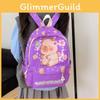 Kids Kindergarten Capybara Backpack Large Capacity Unisex Boys Girls Bag School
