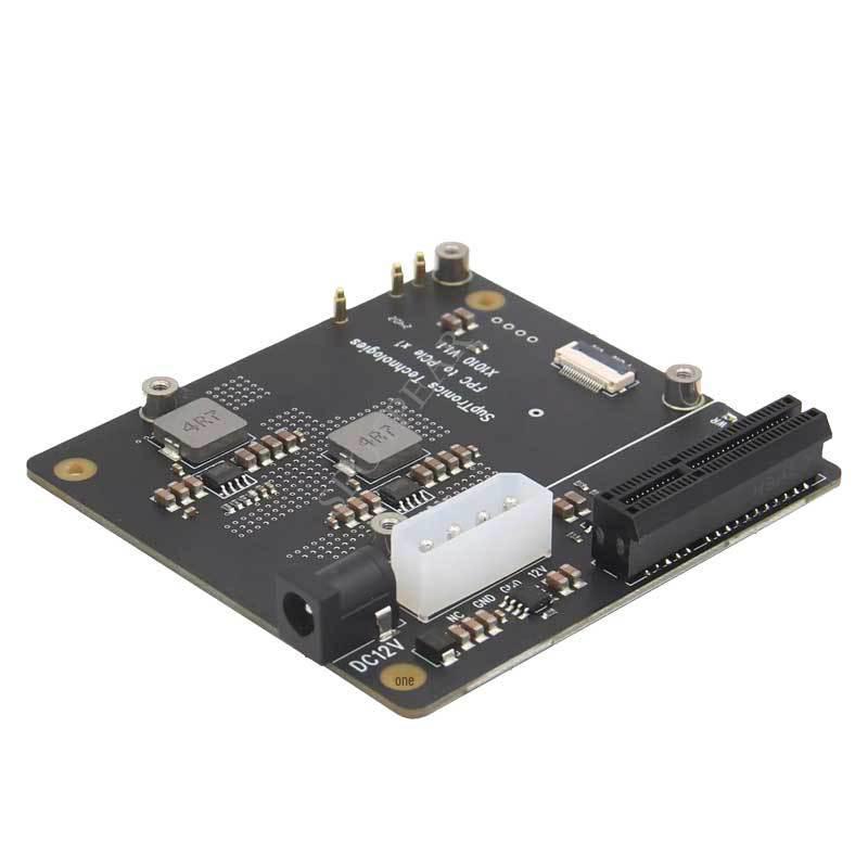 X1010 Raspberry Pi 5 PCIe Expansion Board: FFC To Standard PCIe X4 Slot, Compatible with Various PCIe Components