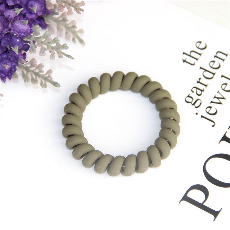 1PC New Frosted Telephone Line Wire Hair Ring Seamless Head Rope Ponytail Hair Ring Elastic Rubber Band Hair Accessories