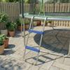Trampoline Ladder, 2 Steps, Universal Hook, 150 kg Load, 97 x 32 x 7 cm, Blue